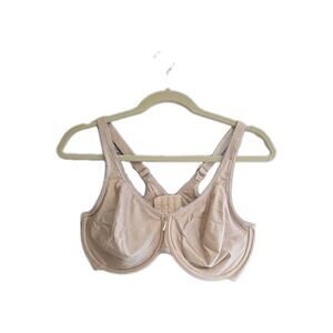 Wacoal Basic Beauty Beige Full Figure Adjustable Underwire T-Shirt Bra Size 42D
